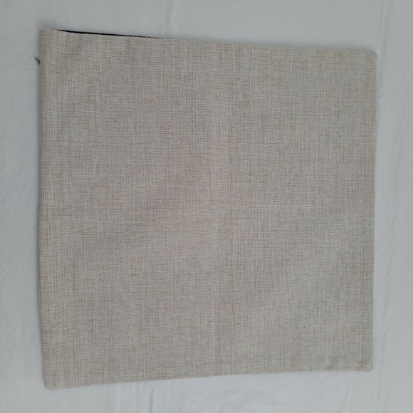 Maple Leaf Purple Cream Pillow Cover Square - Picture 2 of 5